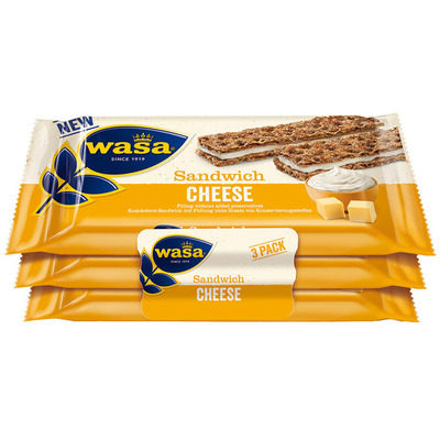 Wasa Sandwich cheese 3-pack
