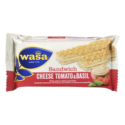 Wasa Sandwich cream cheese, tomato & basil