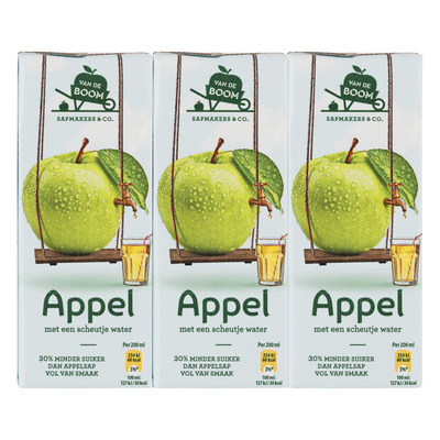 Van de Boom Appel met scheutje water 30% min suiker