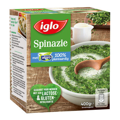Iglo Spinazie met alpro