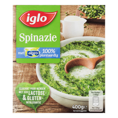 Iglo Spinazie met alpro