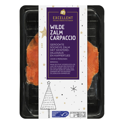 Huismerk Wilde zalm carpaccio