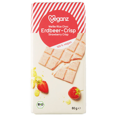 Veganz Weiße rice choc erdbeer crisp
