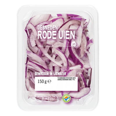Huismerk Gesneden rode uien