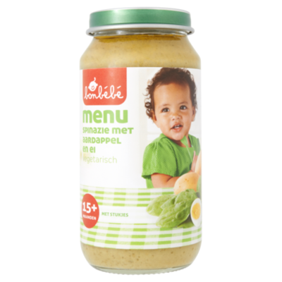 Huismerk 15+ Spinazie aardappel ei