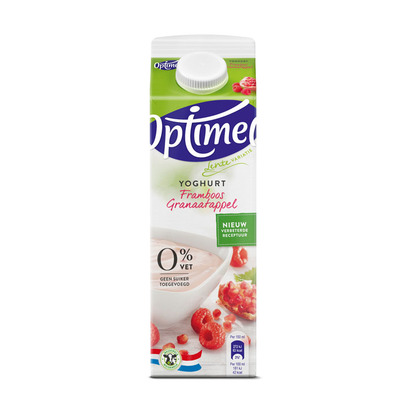 Optimel Magere yoghurt framboos granaatappel