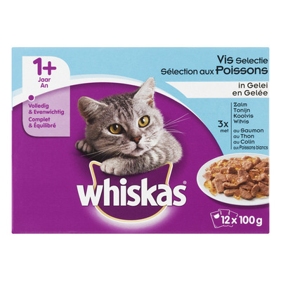 Whiskas Adult vis selectie in gelei