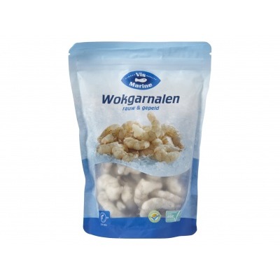 Vismarine Wok garnalen