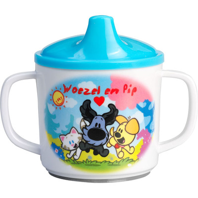 Woezel & Pip Drinkbeker blauw