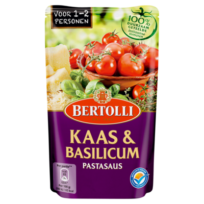 Bertolli Pastasaus kaas basilicum