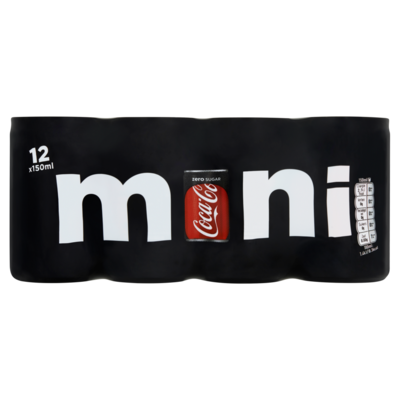 Coca Cola Zero Sugar Mini 12 x 150 ml