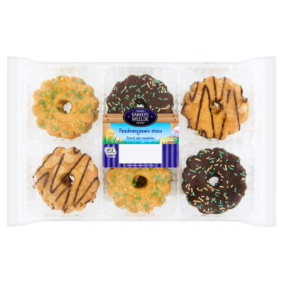 Bakkersweelde Roomboter paaskransjes mix choco