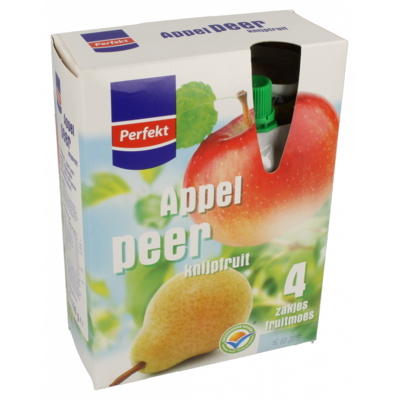 Huismerk Knijpfruit appel/peer 4-pack