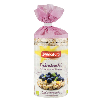 Zonnatura Boekweitwafels met quinoa & lijnzaad