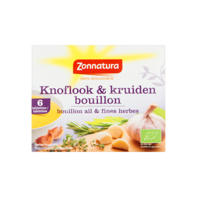 Zonnatura Knoflook & Kruidenbouillon 6 Stuks