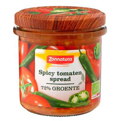 Zonnatura Groentespread spicy tomaat bio