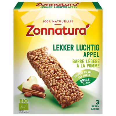 Zonnatura Lekker luchtig repen appel