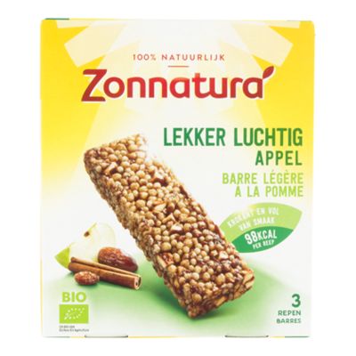 Zonnatura Reep lekker luchtig appel bio