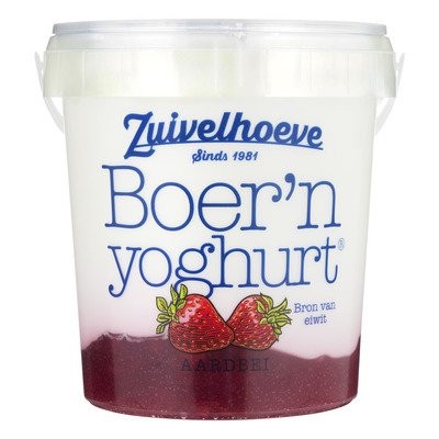 Zuivelhoeve Boer'n yoghurt aardbei