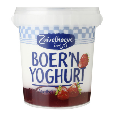 Zuivelhoeve Boer'n yoghurt aardbei