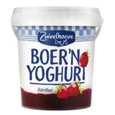 Zuivelhoeve Boer'n yoghurt aardbei