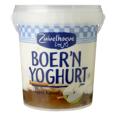 Zuivelhoeve Boer'n yoghurt appel-kaneel