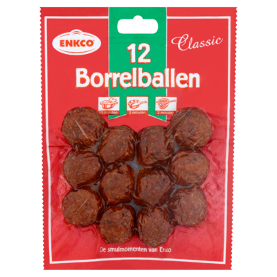 Enkco Classic Borrelballen 12 Stuks 200 g