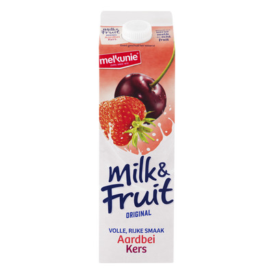 Melkunie Milk & fruit aardbei-kers