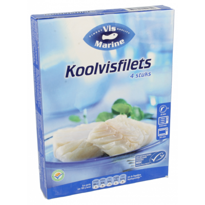 Vismarine Koolvisfilet 4x 100 gram