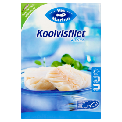 Vismarine Koolvisfilet 4x 100 gram