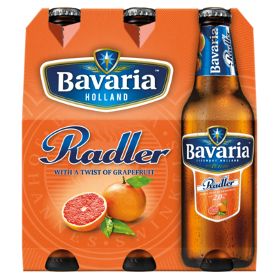 Bavaria Radler Grapefruit Flessen 6 x 30 cl