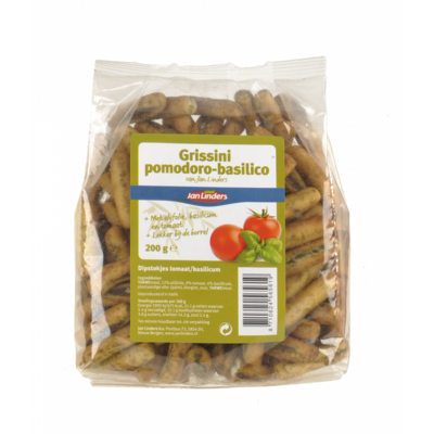 Jan Linders Grissini tomaat-basilicum