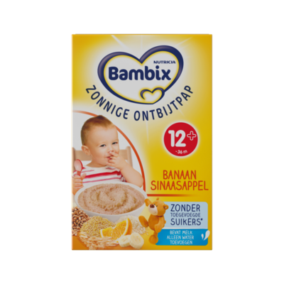 Bambix Zonnige Ontbijtpap Banaan Sinaasappel 12+ Maanden