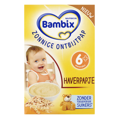 Bambix Zonnige ontbijtpap havermoutmeel 6 mnd
