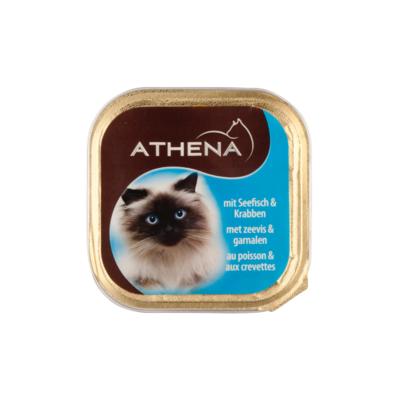 Athena Kattenvoer kuipje paté zeevis-garnalen