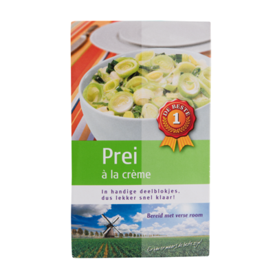Huismerk Prei à la crème deelblokjes