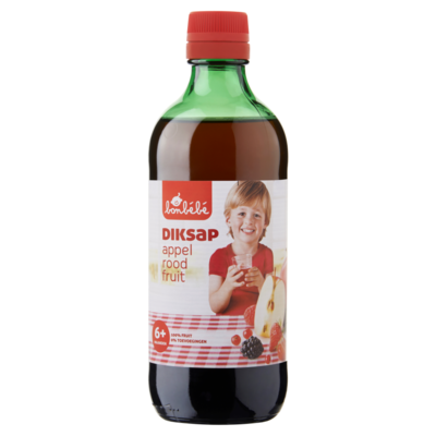 Huismerk Diksap Appel Rood Fruit 6+ Maanden 500 ml