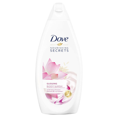 Dove Showergel glowing