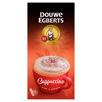 Douwe Egberts Cappuccino Oploskoffie 10 Stuks