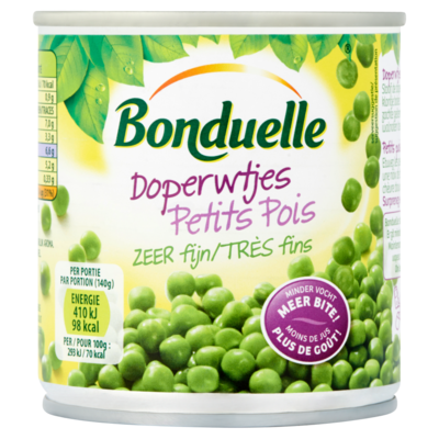 Bonduelle Doperwtjes zeer fijn al' etuvee