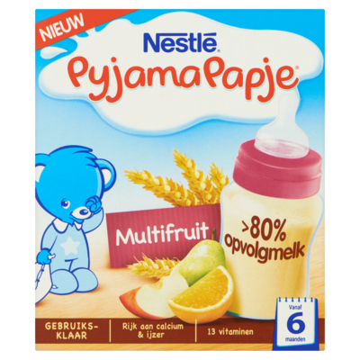 Nestle Pyjamapapje multifruit 2x 250 milliliter