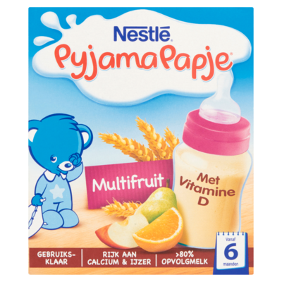 Nestle Pyjamapapje multifruit 2x 250 milliliter