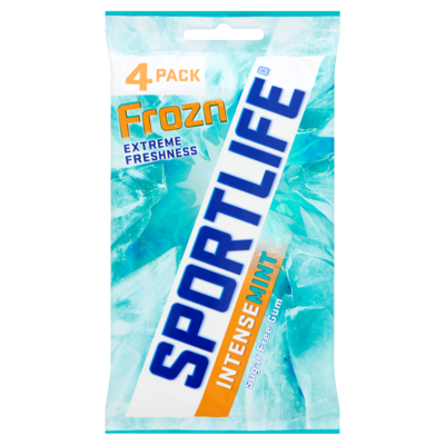 Sportlife Frozn Intensemint Suikervrij Kauwgom 4-Pack Blister 4 x 17 g