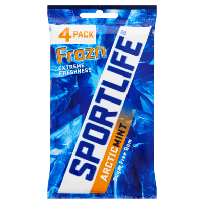 Sportlife Frozn Arcticmint Suikervrij Kauwgom 4-Pack Blister 4 x 17 g