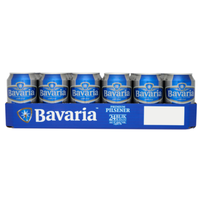 Bavaria Premium Pilsener 5.0% Blik Bier 24 x 33 cl