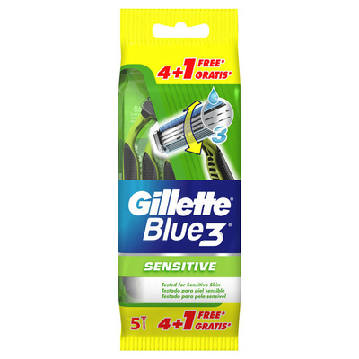 Gillette Wegwerpscheermesjes blue III sensitive,