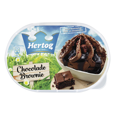 Hertog IJs chocolade brownie
