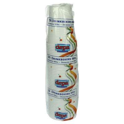 Depa Wegwerpbekers wit