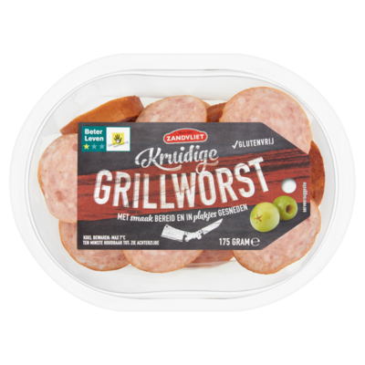 Borreluur Grillworst plakjes