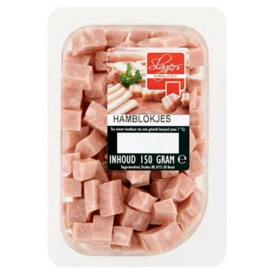 Slagerskwaliteit Hamblokjes
